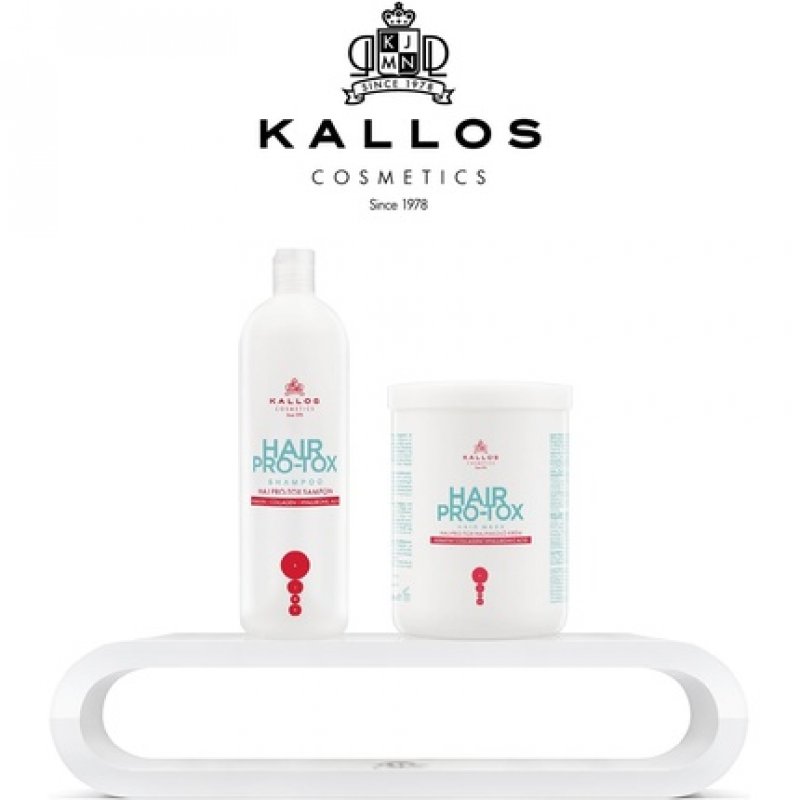 Kallos KJMN Hair Pro-tox Shampoo with Keratin, Collagen, and Hyaluronic Acid 500ml