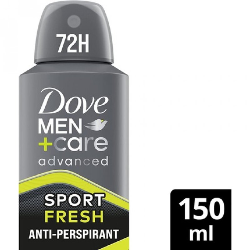 Dove Men Care Advanced Sport Fresh Antiperspirant Deodorant Aerosol with Triple Action Technology 150ml