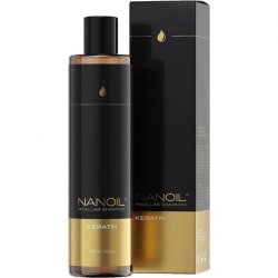 Nanoil Micellar Shampoo with Keratin 300ml - Hair Regeneration and Cleansing, Strengthening for Weak Hair, Healthy Hair