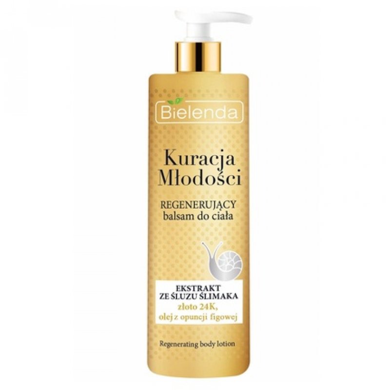 Bielenda Youth Therapy Regenerating Body Lotion Snail Slime Extract Gold 400ml