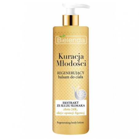 Bielenda Youth Therapy Regenerating Body Lotion Snail Slime Extract Gold 400ml