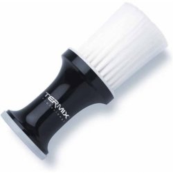 Termix Professional Hairdressing Talcum Powder Brush for Cleaning Your Neck with Soft Fibres Black and White