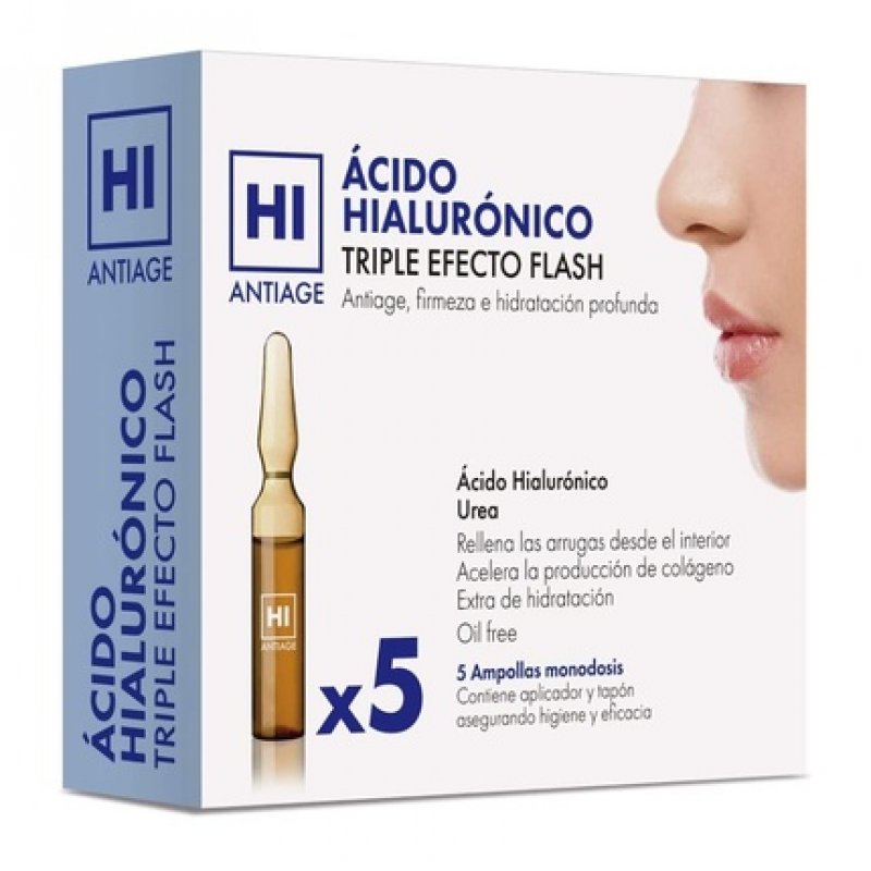 Hi Triple Effect Flash Hyaluronic Acid Anti-Aging Ampoules - Pack of 5
