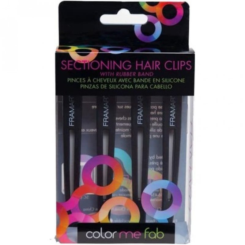 Framar Elastic Section Clips Black - Pack of 4