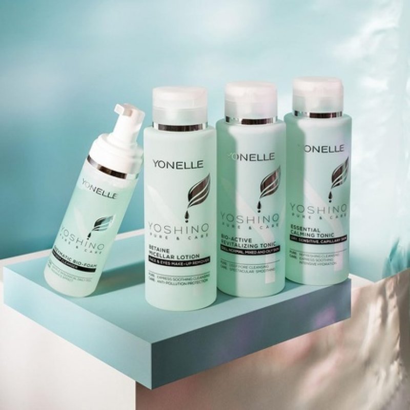 YONELLE Micellar Cleansing Water for All Skin Types Yoshino Pure & Care with Betaine, Jeju Blossom Essence and