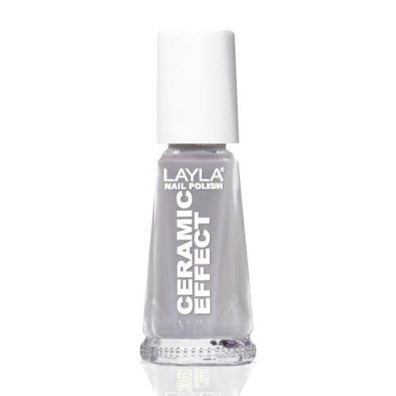 Layla Cosmetics Smalto Layla Ceramic Effect nail polish 10 ml Grey Gloss