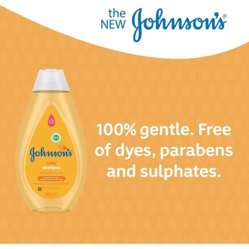 JOHNSON'S Baby Shampoo Gentle and Mild for Delicate Skin and Everyday Use 500ml