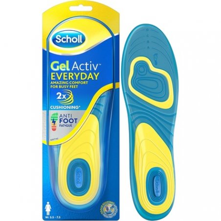Scholl Women's Everyday Gel Active Insoles UK Shoe Size 3.5-7.5