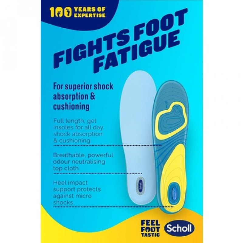 Scholl Women's Everyday Gel Active Insoles UK Shoe Size 3.5-7.5