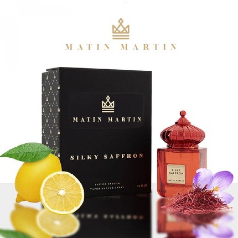 Silky Saffron Eau de Parfum for Women and Men Saffron Lemon Grapefruit Intense and Long Lasting Scent Arabian Perfumery