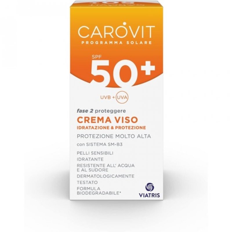 Carovit Sun Program Face Cream SPF50 Very High Sun Protection 50ml Bottle