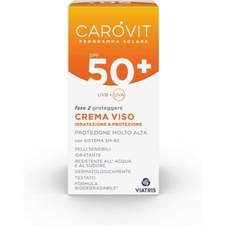Carovit Sun Program Face Cream SPF50 Very High Sun Protection 50ml Bottle
