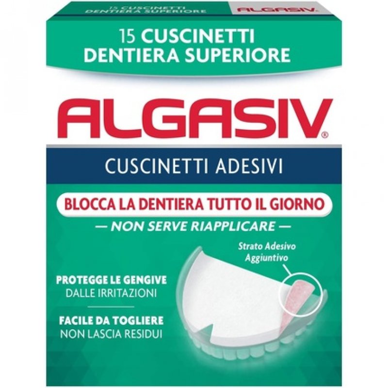 Algasil Upper Denture Adhesive Cushions 15 Pieces