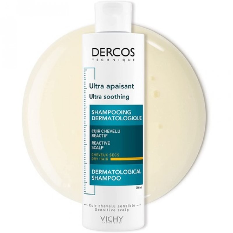 Vichy Dercos Ultra Soothing Shampoo for Dry Hair 200ml
