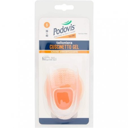Podovis Gel Heel Pads for Prevention and Cushioning of Heel Spurs - Large 41-45cm L (41-45cm)
