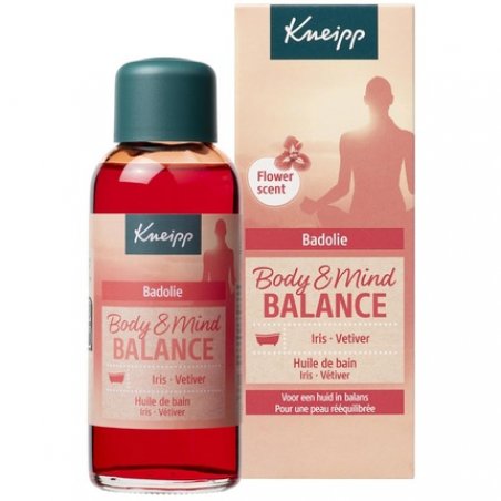 Kneipp Body & Mind Balance Bath Oil Iris and Vetiver Gentle Floral Scent Vegan 100ml
