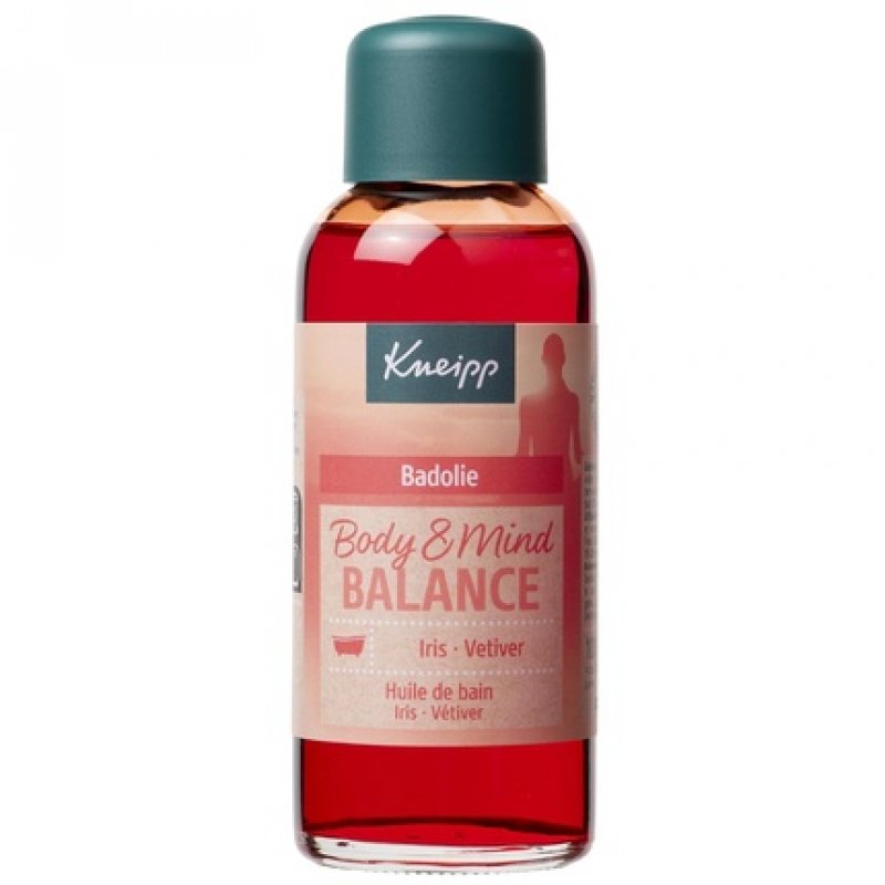 Kneipp Body & Mind Balance Bath Oil Iris and Vetiver Gentle Floral Scent Vegan 100ml