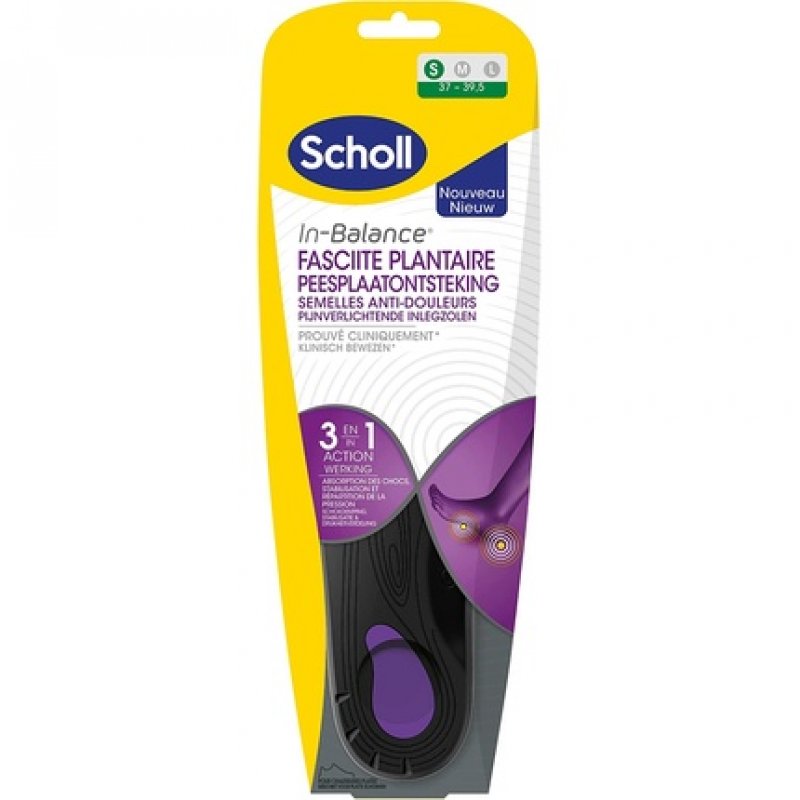 Scholl Pain Relief and Plantar Fasciitis Insole Size 1