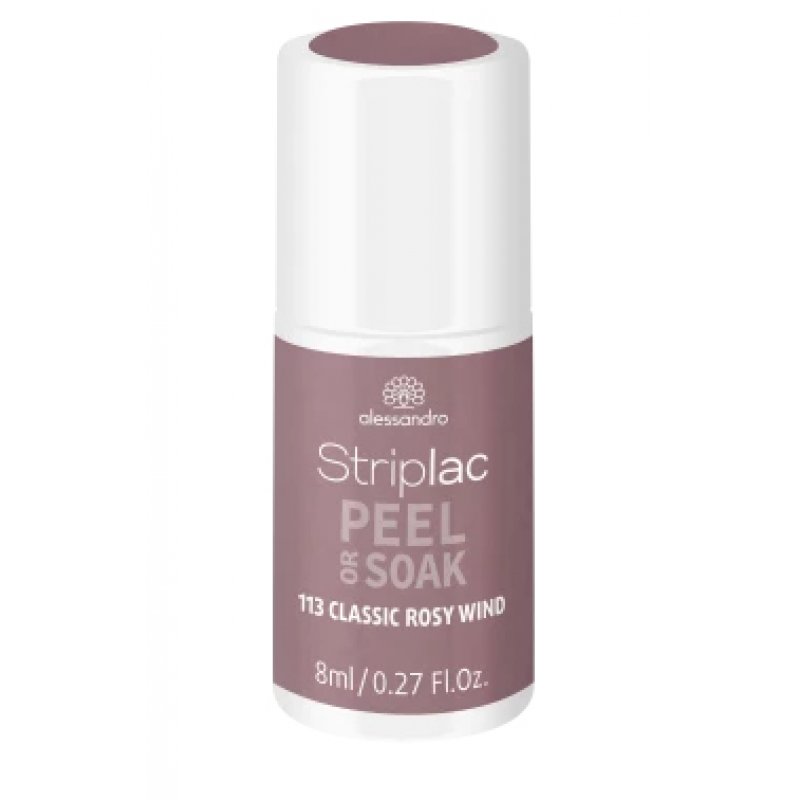 alessandro Striplac Peel or Soak Classic Rosy Wind nail gel coat 8 ml Rose