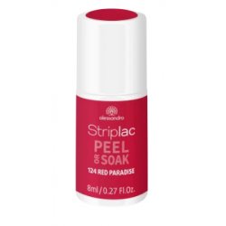 alessandro Striplac Peel or Soak VEGAN RED PARADISE LED Nail Polish 8ml