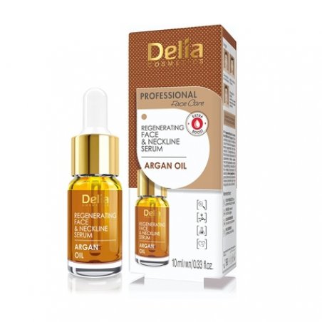 Delia 100% Regenerating Face and Neckline Serum with Argan Oil 10ml 0.33oz
