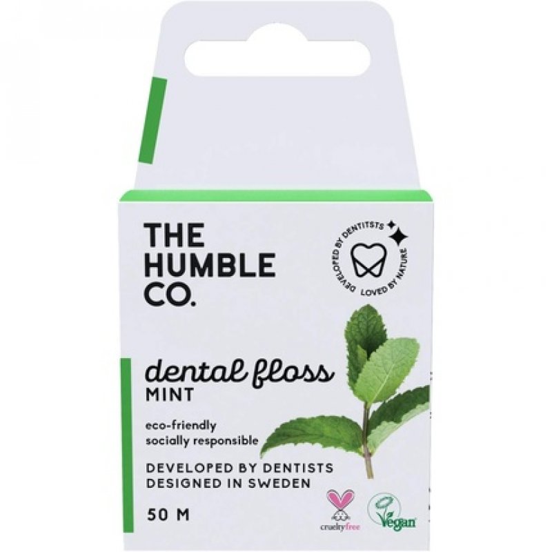 The Humble Co. Dental Floss Fresh Mint Developed by Dentists Designed in Sweden Teeth Cleaning Sustainable Reusable