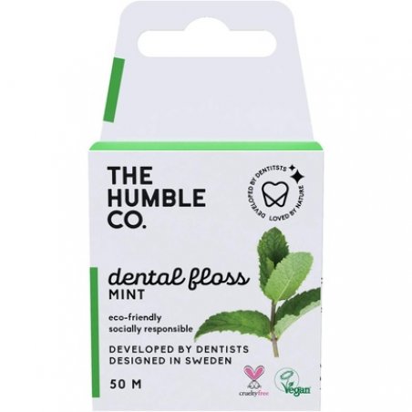 The Humble Co. Dental Floss Fresh Mint Developed by Dentists Designed in Sweden Teeth Cleaning Sustainable Reusable