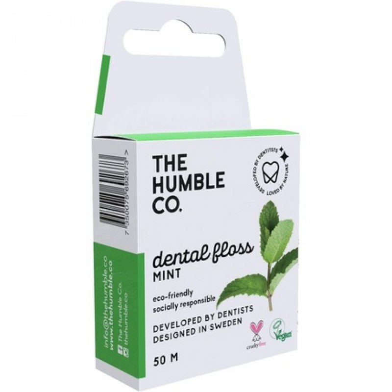 The Humble Co. Dental Floss Fresh Mint Developed by Dentists Designed in Sweden Teeth Cleaning Sustainable Reusable