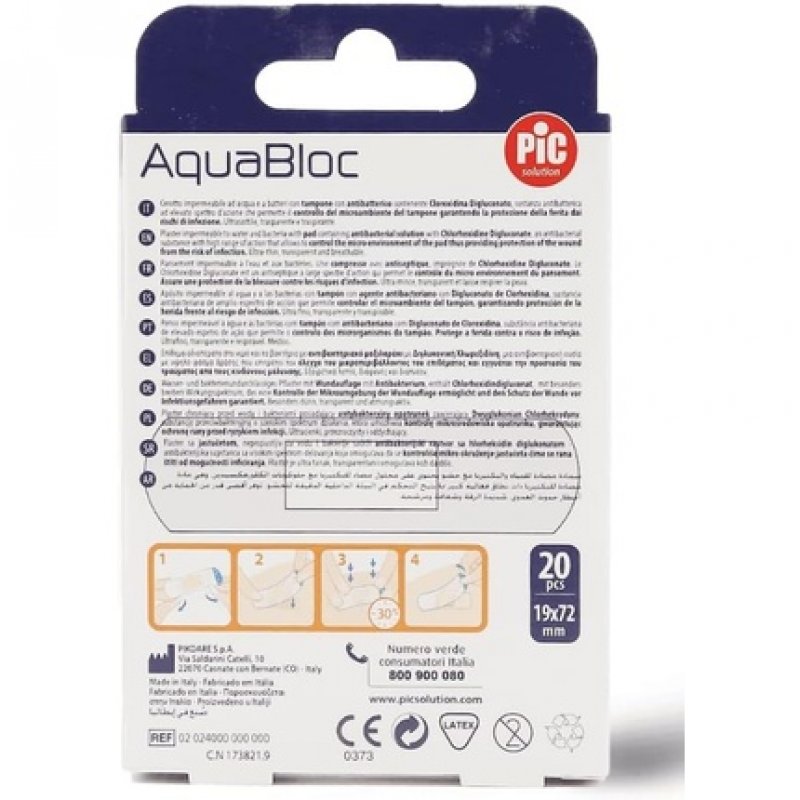 Pic Aquabloc Waterproof Plasters Medium 20 Units