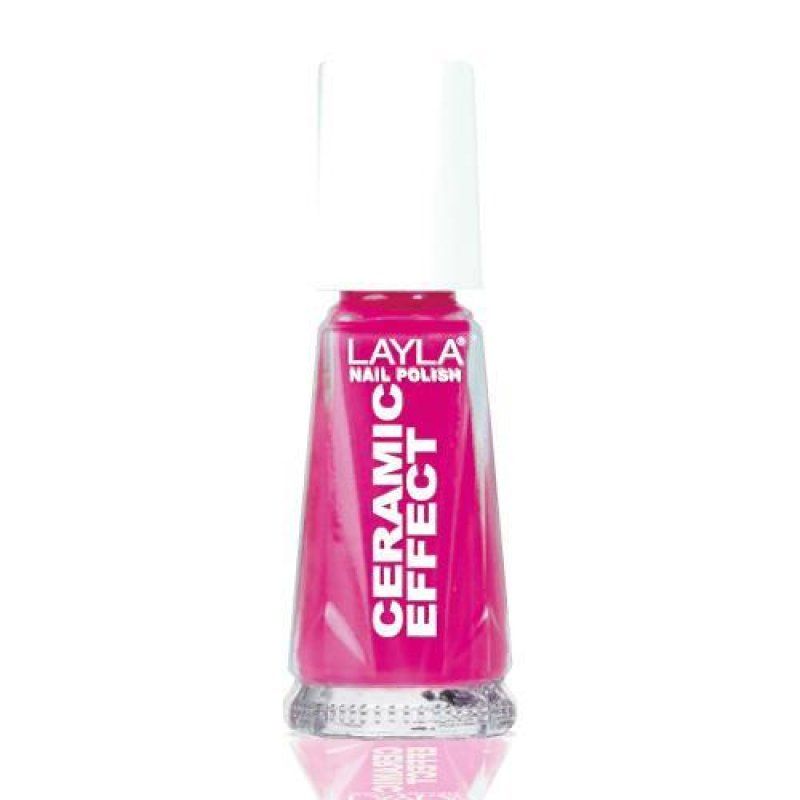 Smalto Layla Ceramic Effect Nail Polish Flirty Fuchsia N.9