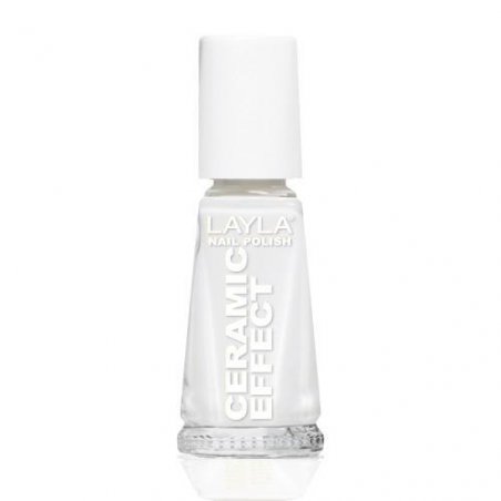 Layla Cosmetics Smalto Layla Ceramic Effect nail polish 10 ml White Gloss