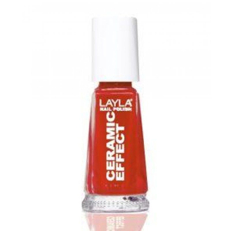 Layla Cosmetics Smalto Layla Ceramic Effect nail polish 10 ml Red Gloss