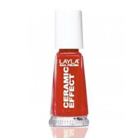 Layla Cosmetics Smalto Layla Ceramic Effect nail polish 10 ml Red Gloss