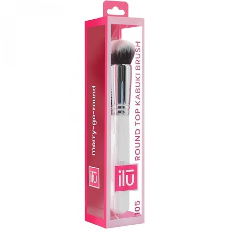T4B 100 Series ILU Kabuki Flat Brush for Face Makeup White 105