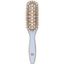 T4B ILU BambooM Detangling Eco Friendly Bamboo Hairbrush True Blue Rectangular Small