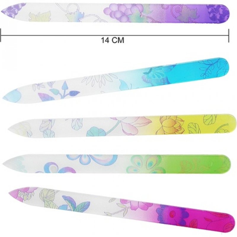 T4B MIMO Glass Nail File with Flower Pattern