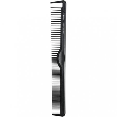 T4B Lussoni Cutting Comb Carbon Haircutting Comb for All Hair Types with Antistatic and Negative Ions, Coarse and Fine