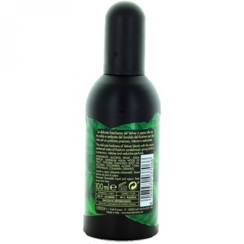 Tesori d'Oriente Body Spray Parfum with Kashmir Sandalwood and Vetiver 100ml EDT Eau de Toilette