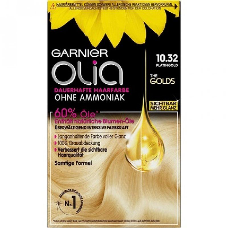 Garnier Olia Gold 10.32 Platinum Gold Permanent Hair Colour 271g