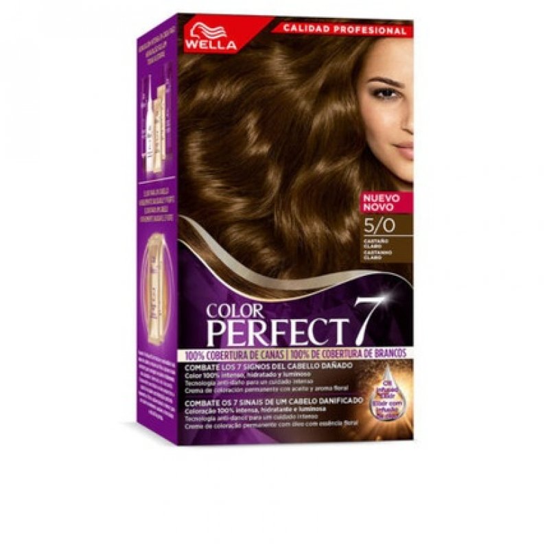 Wella Color Perfect 7 100% Gray Coverage 5/0-Light Brown 4 U