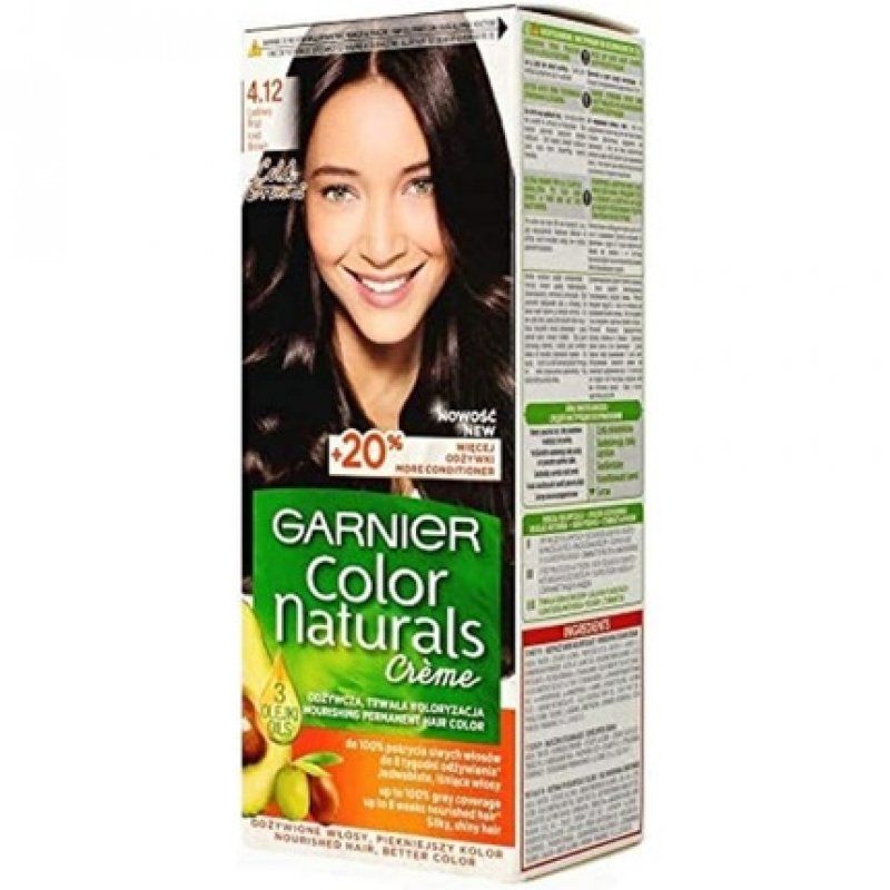 Garnier Color Naturals Cream Hair Dye 4.12 Ice Brown