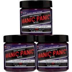 Manic Panic Plum Passion Classic Creme Vegan Cruelty Free Purple Semi Permanent Hair Dye 118ml