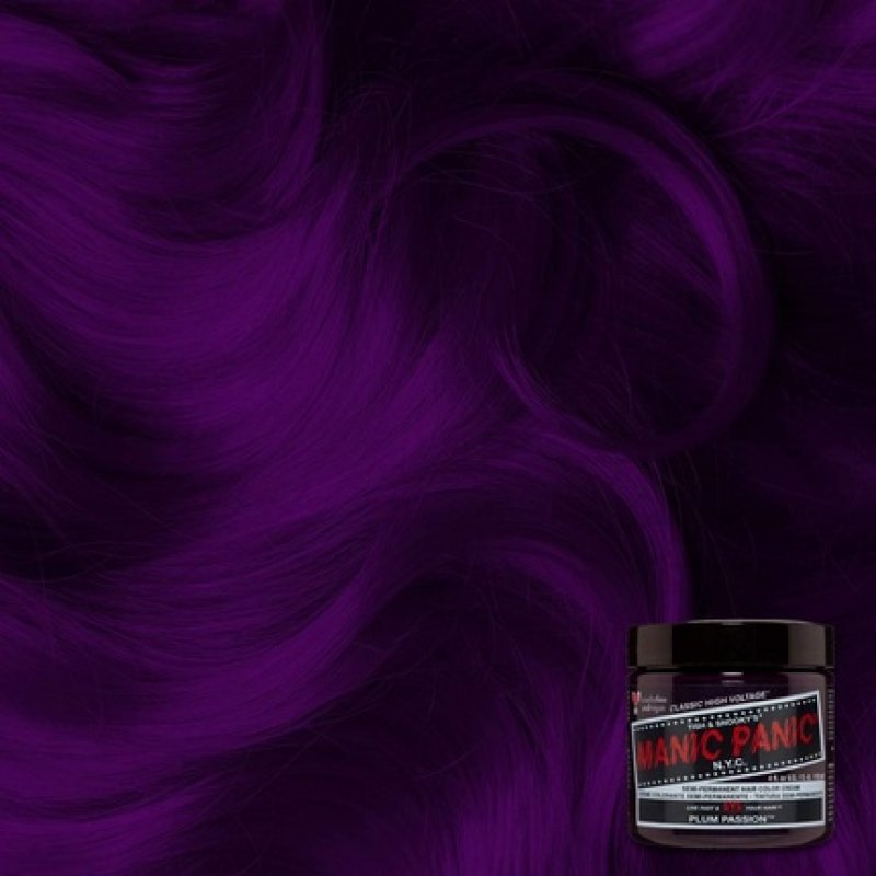 Manic Panic Plum Passion Classic Creme Vegan Cruelty Free Purple Semi Permanent Hair Dye 118ml