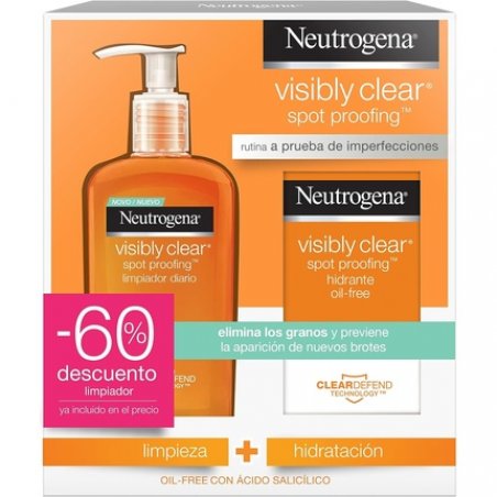 Neutrogena Spot Controlling Oil Free Moisturizer 50ml And Facial Cleanser 200ml