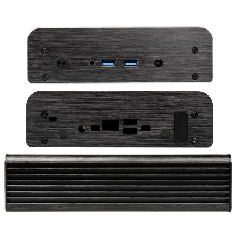 Akasa compatible Newton S UCFF-Gehäuse (Intel NUC), 65W Netzteil, OEM - schwarz