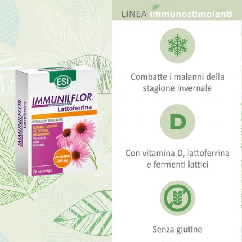 Esi Immunilflor Lattoferrin Food Supplement 20 Naturcaps