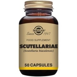 Solgar Scutellariae Vegetable Capsules 50 Pack Fresh Botanicals Anxiety Relief and Heart Support Vegan and Gluten Free