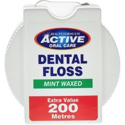 Beauty Formulas Active Oral Care Mint Waxed Dental Floss 200m