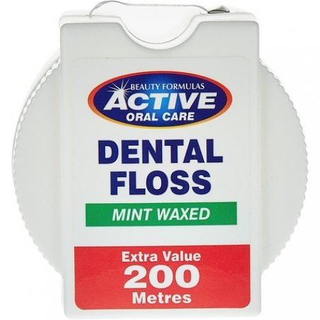 Beauty Formulas Active Oral Care Mint Waxed Dental Floss 200m
