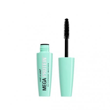 Wet n Wild Mega Protein Waterproof Mascara Defining and Volumizing with Soft Helix Brush and Quick Layering Formula for